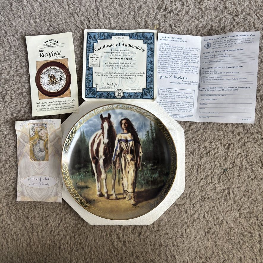 20 Bradford Exchange Collector Plates w/ COAs & Cases
