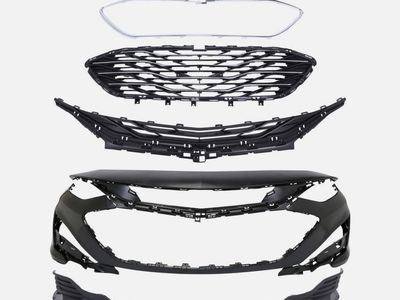 For 2019-2024 Chevy Malibu Front Bumper Cover w/ Fog Lights Complete Set