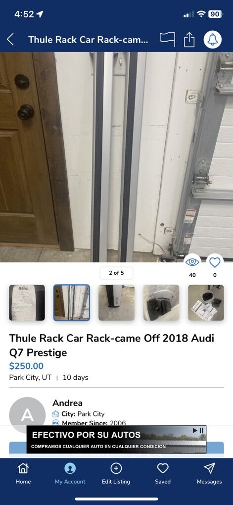 Thule Car Rack-2018 Audi Q7 And Other Cars