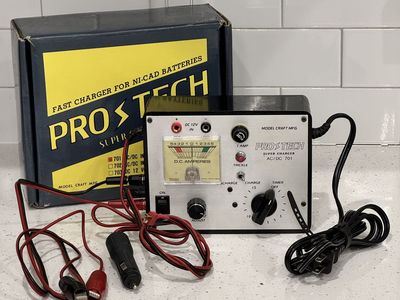 Pro-Tech 701 AC/DC Vintage NiCd Battery Charger for RC Cars/Boats/Planes - With Box