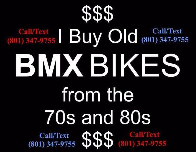 I buy old BMX bikes! Cash!