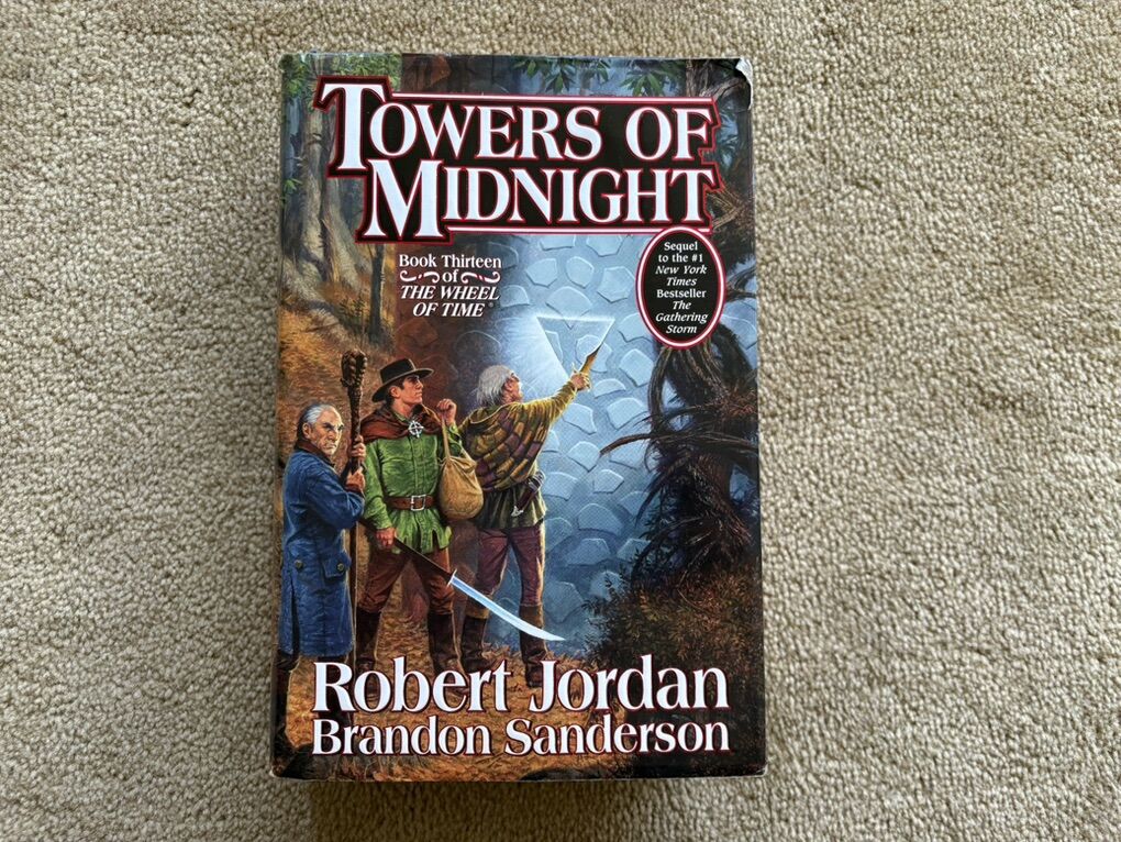 SIGNED Towers of Midnight, by Robert Jordan and Brandon Sanderson (hardcover, large)