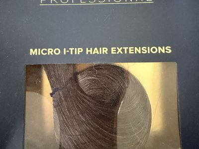 BELLAMI Professional Micro I-Tip Hair Extensions - Dark Brown/Chestnut Brown, 18" Length, 25g