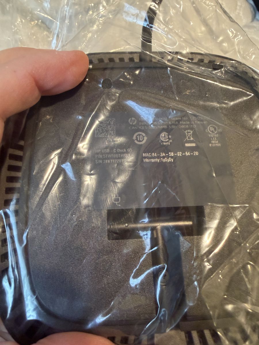 HP USB-C Dock G5 Docking Station 5TW10AA Tested / Open Box