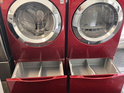 Lg washer and dryer with pedestals