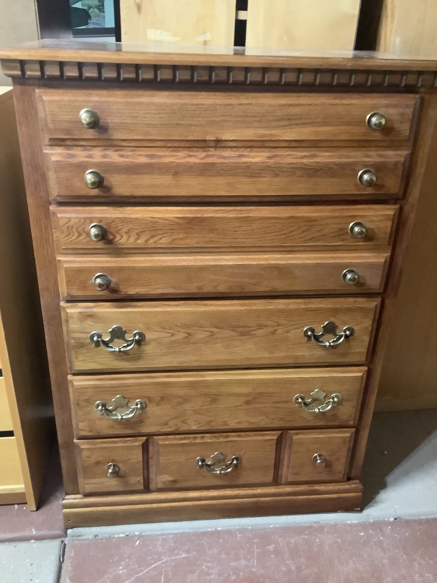 All Wood 5 Drawer Dresser