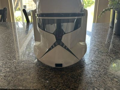 Star Wars Clone Trooper Phase 2 Helmet Black Series Hasbro - Full Size Prop Replica