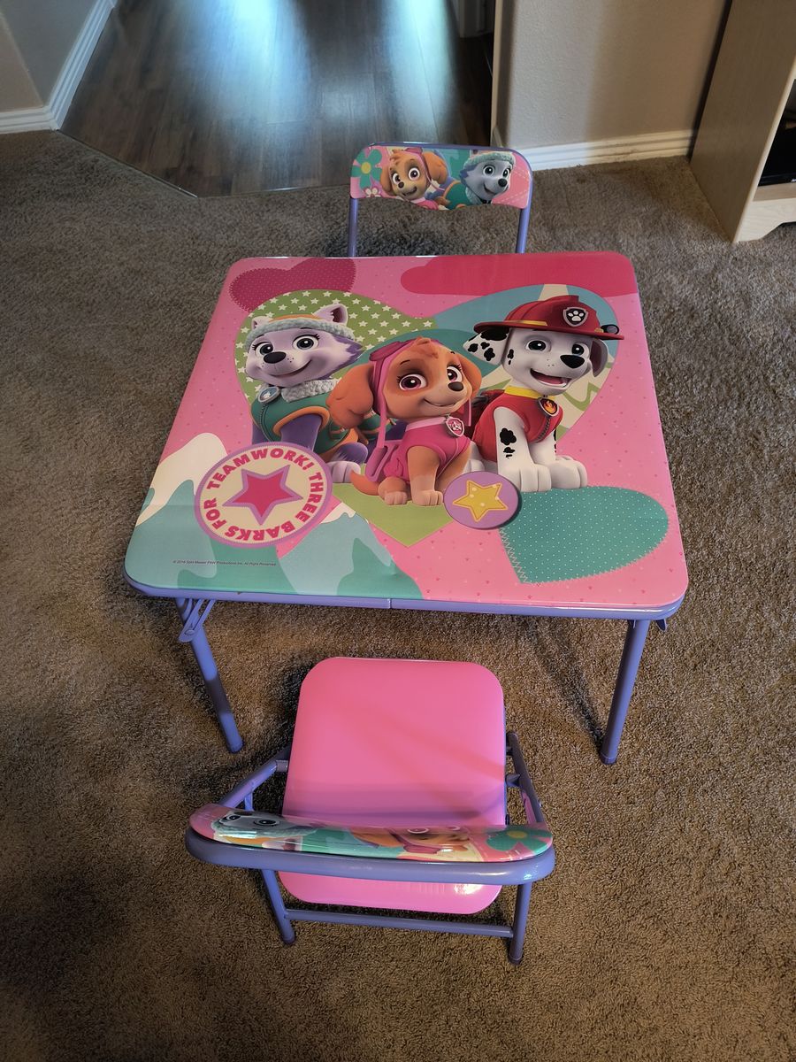 Paw Patrol Table and Chairs 