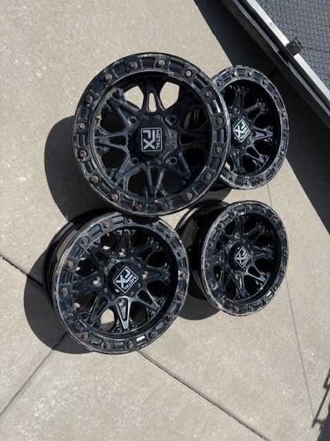 15" Metal FX bead lock wheels for RZR, set of 4