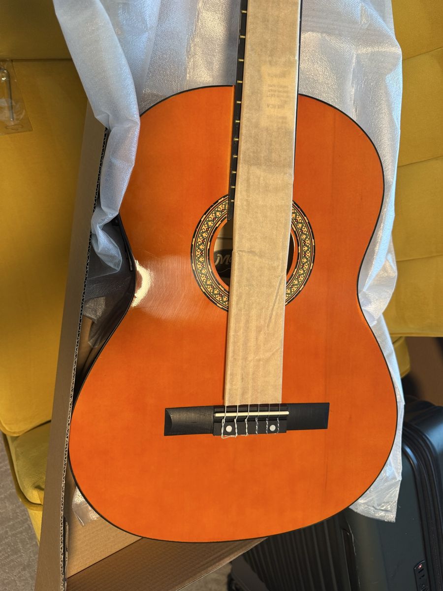 Madrid Classical Acoustic Guitar - Natural Wood Finish, Full Size NEW IN BOX