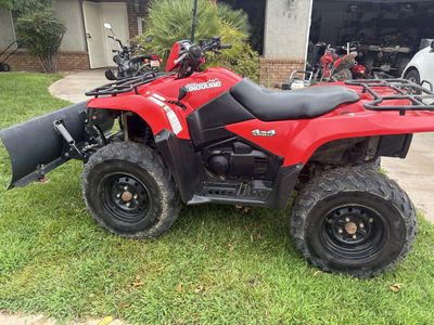 2013 Suzuki King Quad 500 axi 4x4 w/ plow