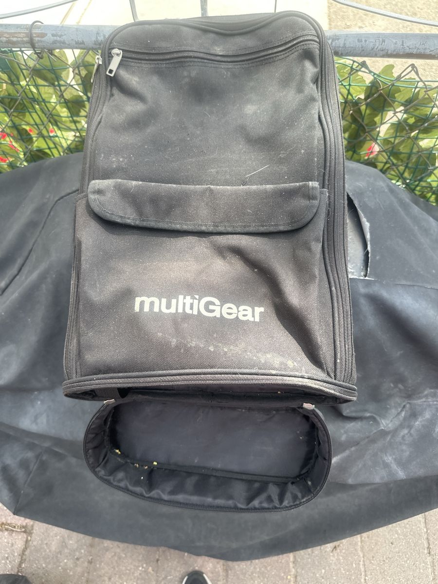 multiGear Black Padded Instrument Case Gig Bag with Zippered Pockets
