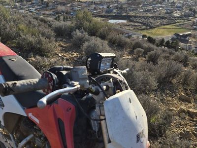 Honda CRF Dirt Bike with LED Light Bar - Ready for the Trails