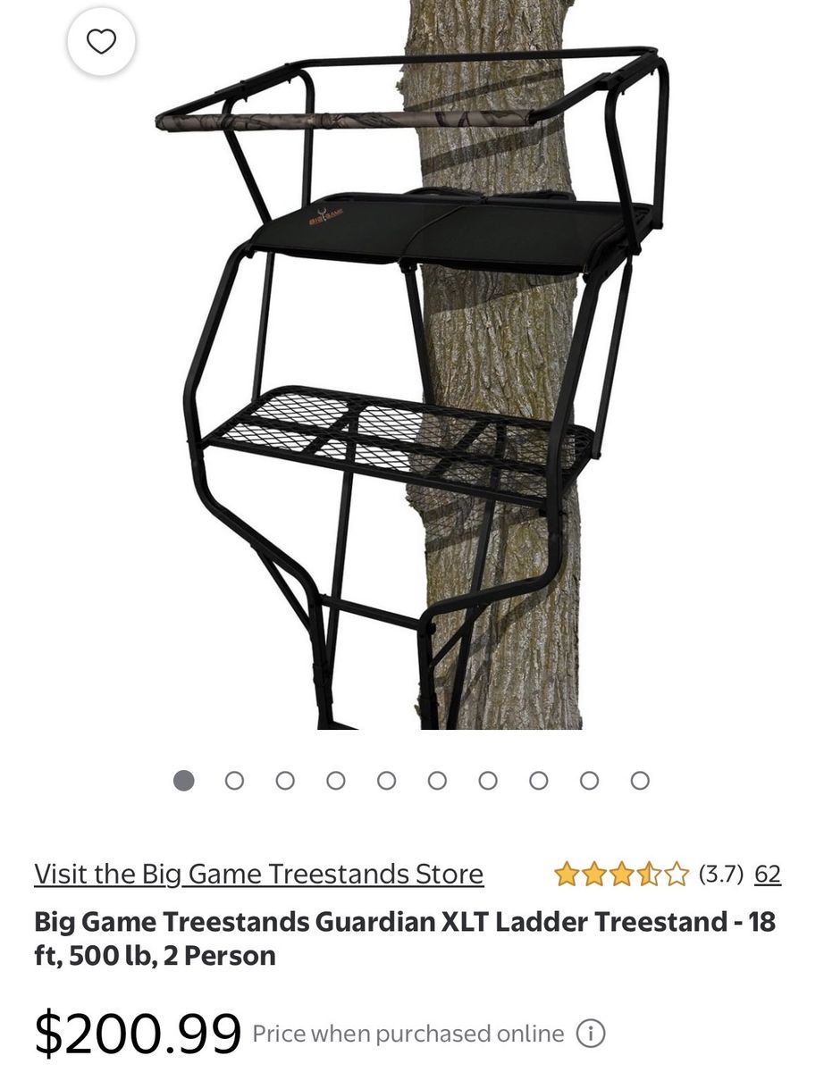 Brand New Big Game Treestands Guardian XLT Ladder Treestand, hunting, tree stand