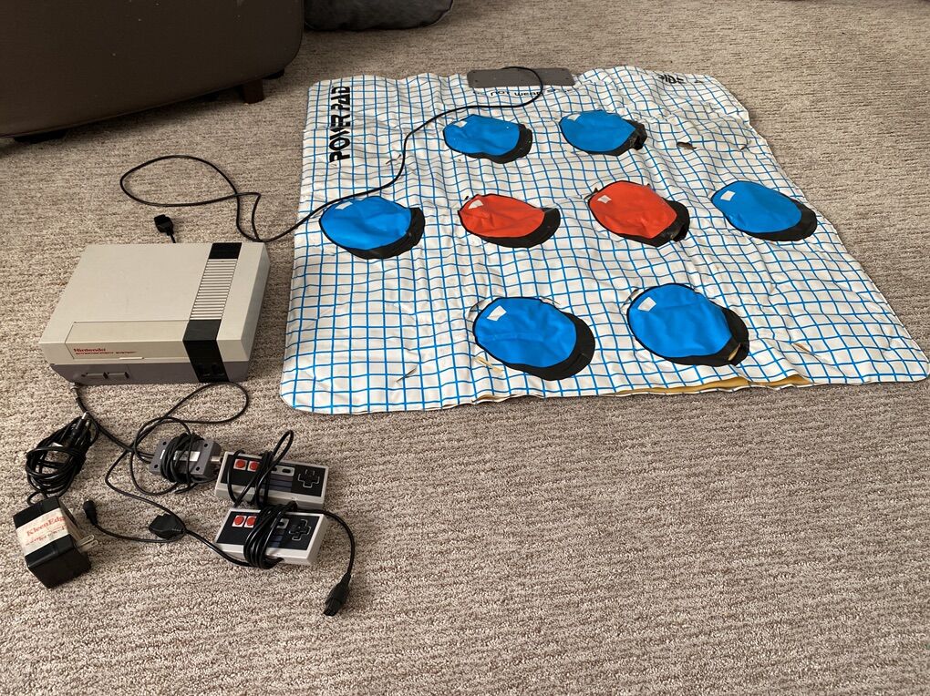 Original NES Nintendo + track Pad + games