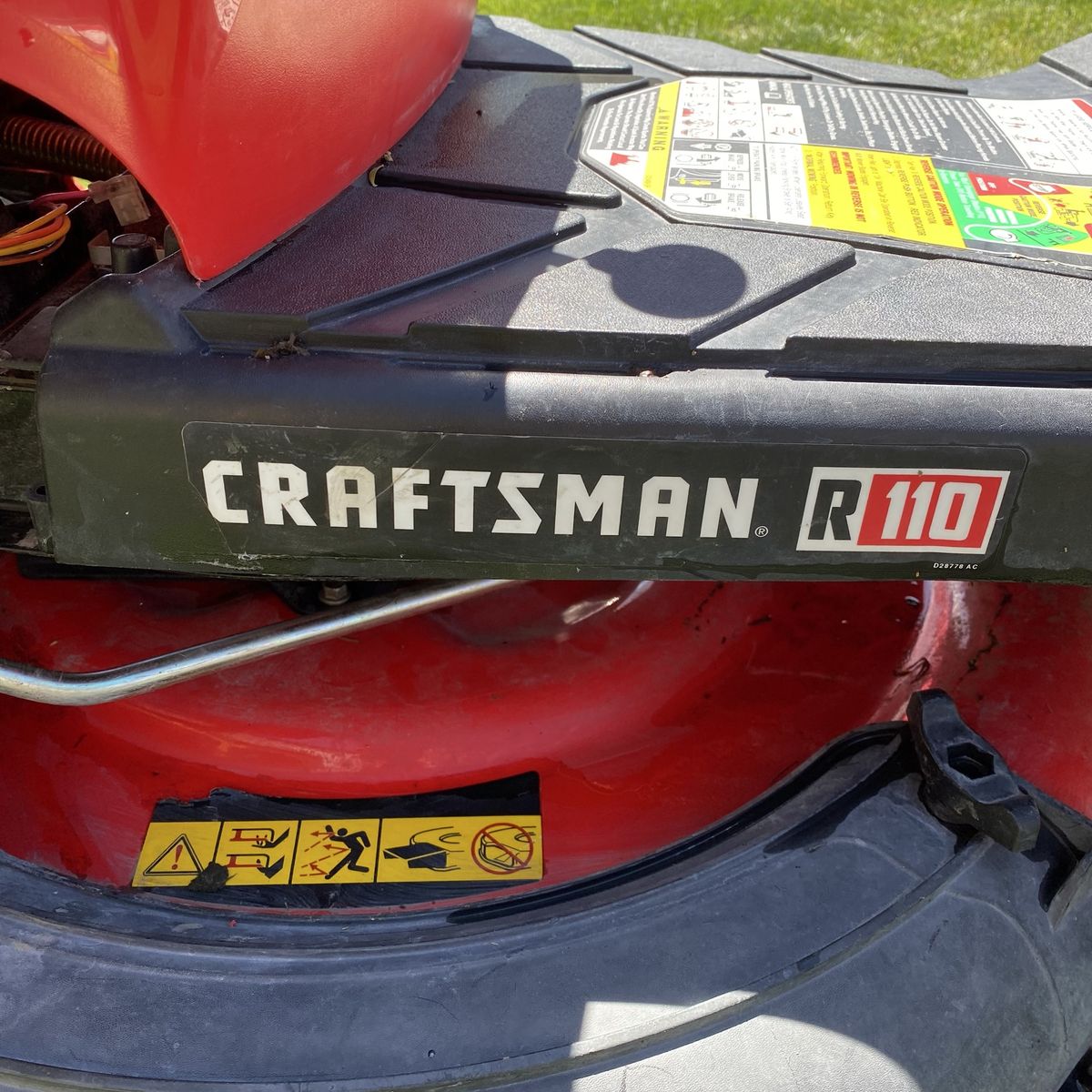 CRAFTSMAN R110 30" Riding Lawn Mower - Red, Compact, Easy-to-Use