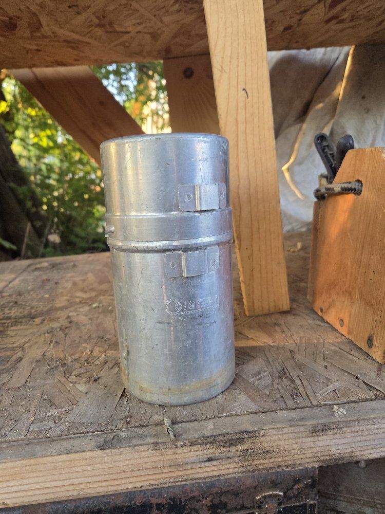 Vintage Coleman Aluminum Camping Water Bottle Canteen