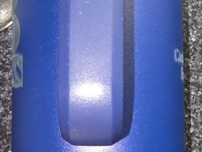Blue Insulated Travel Tumbler with Handle and straw 40oz