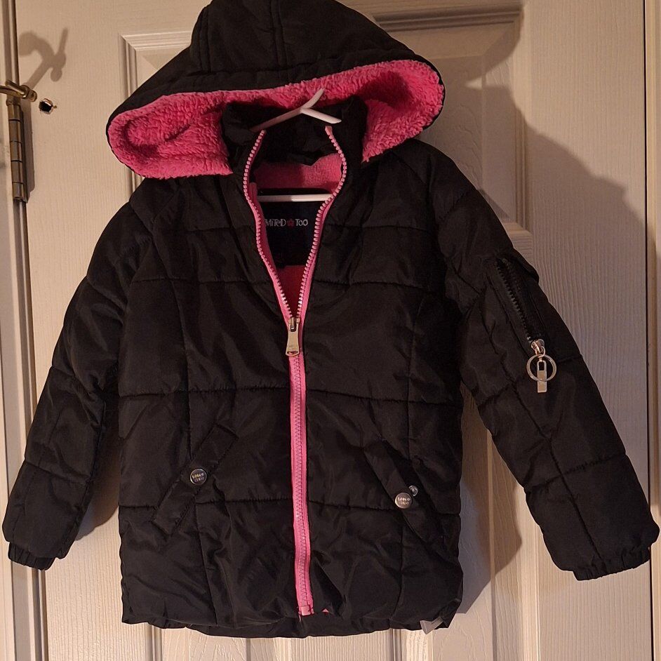 4T Black & Pink Ski Jacket