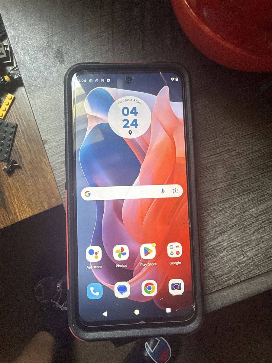 Moto G Play 2024 (Cricket) 64GB – Clean, No Cracks, Case Included and screen protector .digital payment only