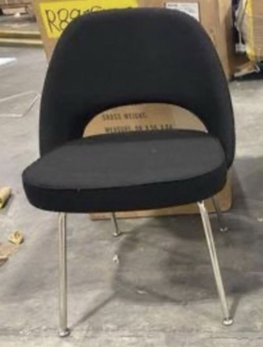 NEW Rove Concepts Saarinen Executive Armless Chair Black 