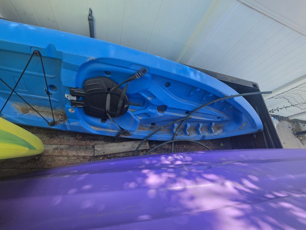 Lifetime Blue Sit-On-Top Kayak with Adjustable Backrest and Bungee Storage