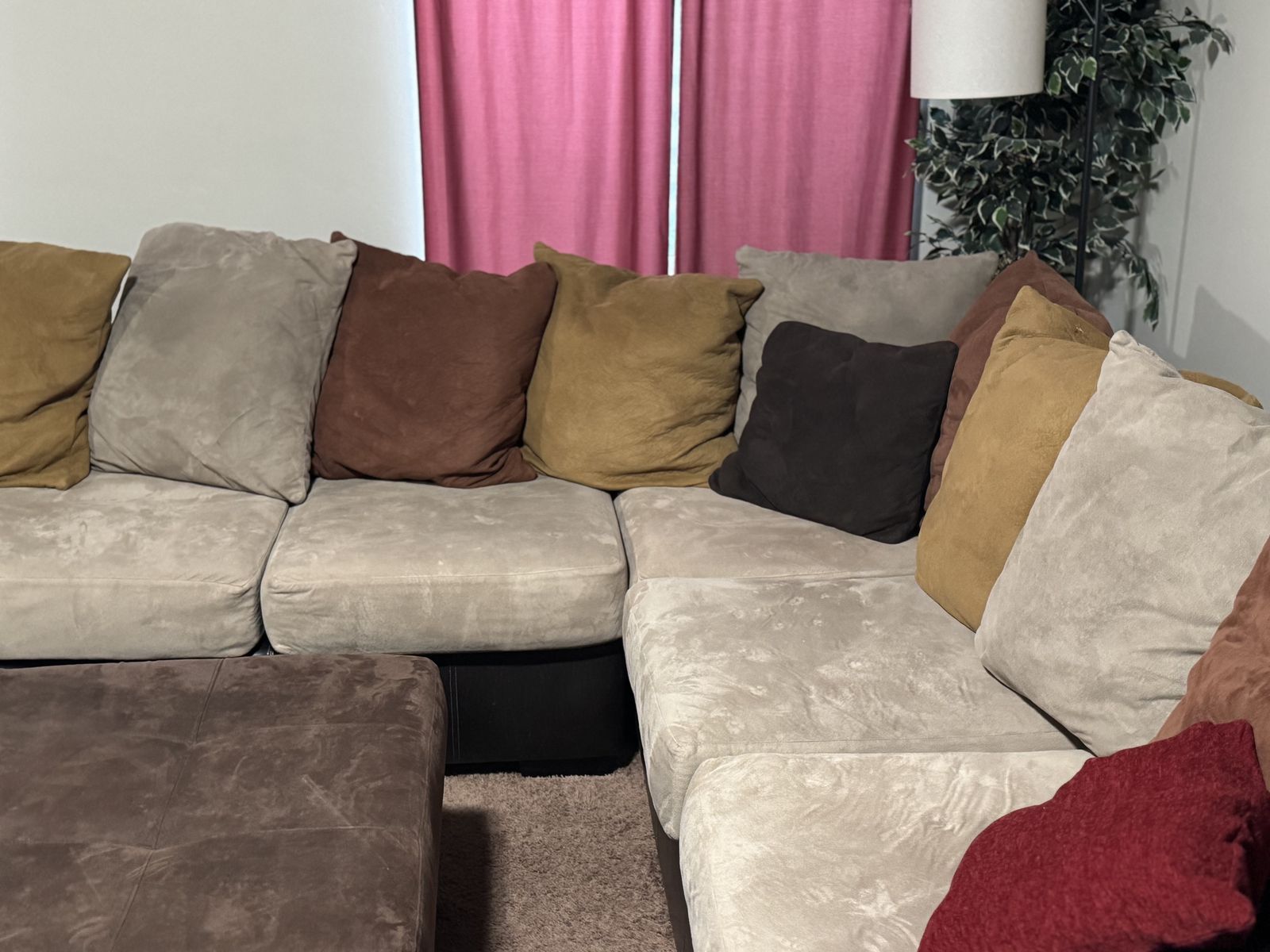 Couch with Ottoman