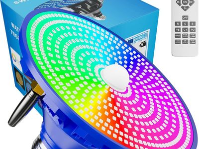 NEW Pool Lights for Inground LED Light Bulb for Above Ground Swimming Pool, Multi-Color LED 12 Modes,E26 Base (Blue 55W