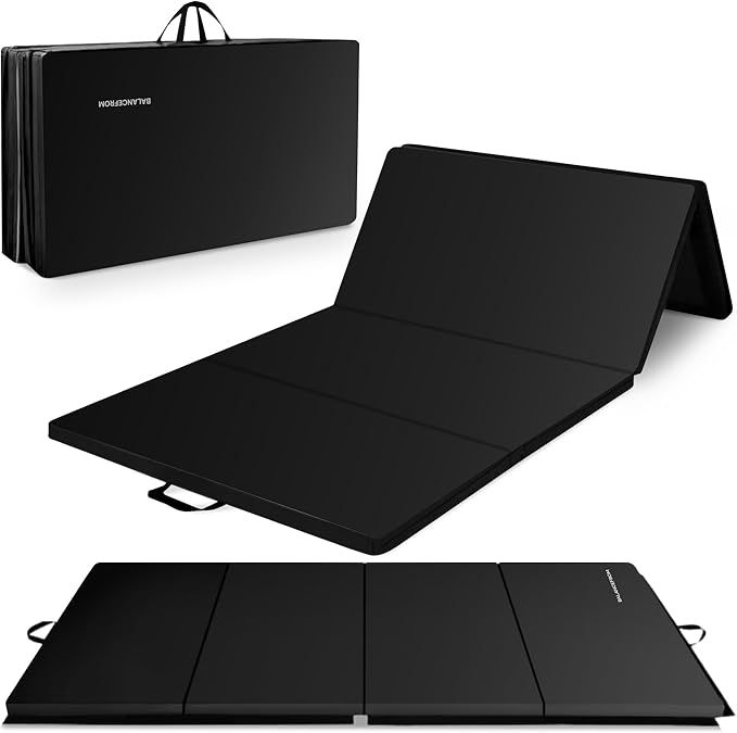 BalanceFrom 10x4 Feet 4-Panel black Folding Gymnastics Mat
