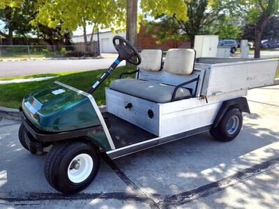 2001 Jade Green Club Car “19th Hole” Gas Utility Cart with Lights