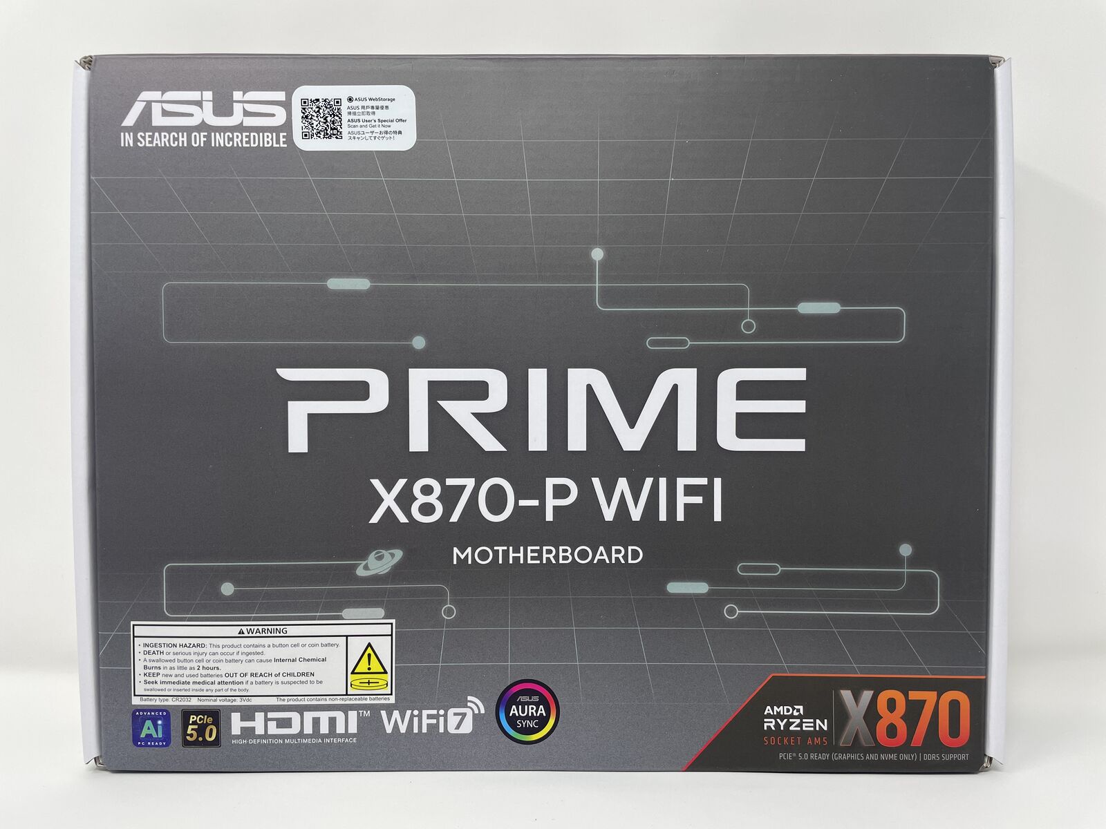 [NEW] ASUS Prime X870-P Gaming WiFi AM5 ATX Motherboard