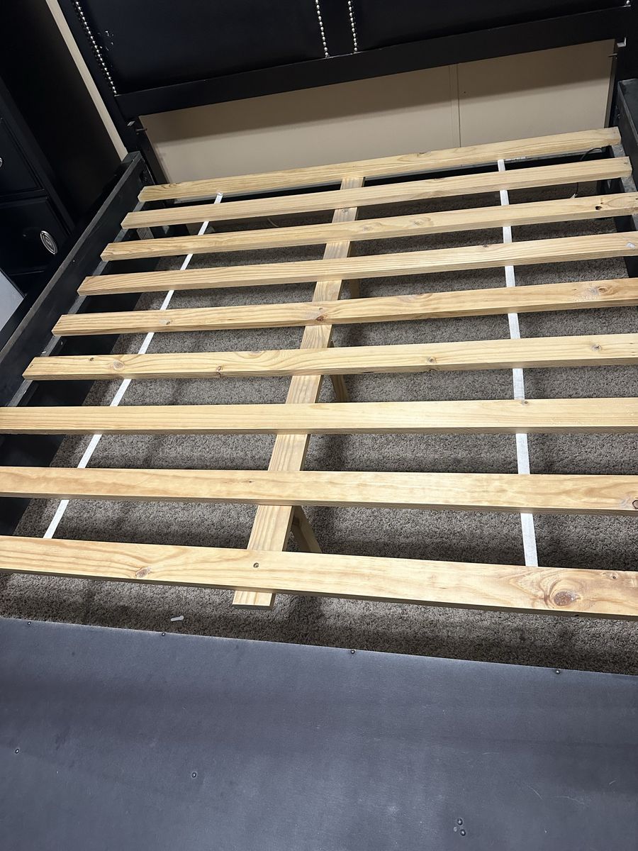Wooden bed frame