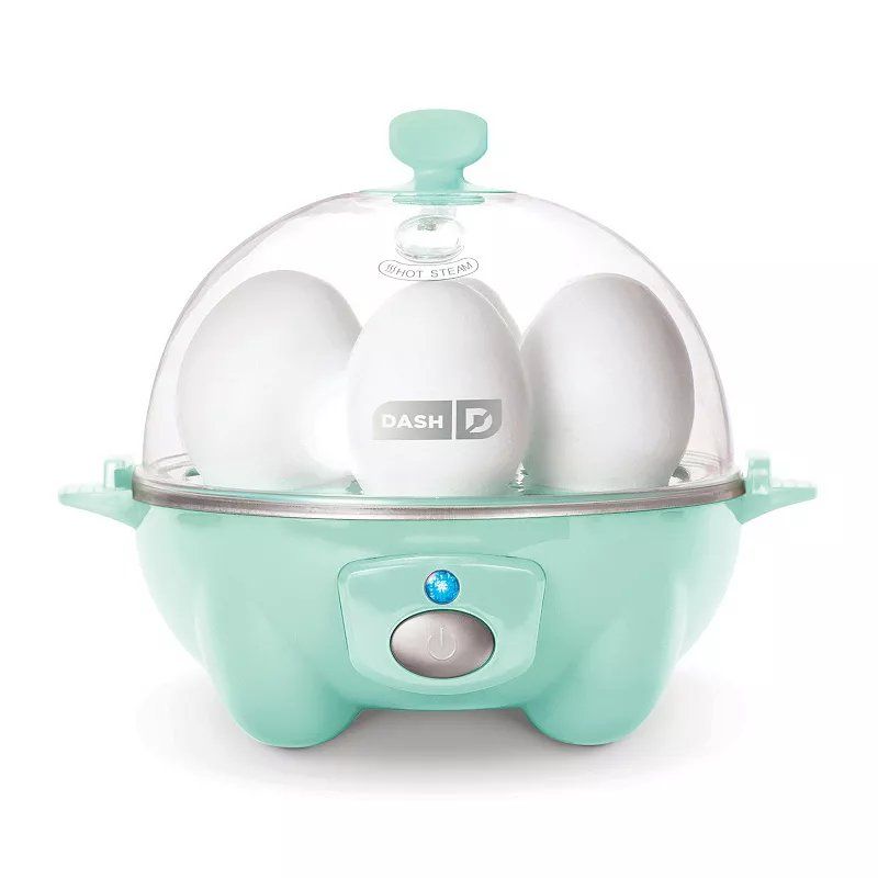 Dash Express Egg Cooker Aqua Blue - 7 Egg Capacity, Hard Boiled, Poached, Scrambled