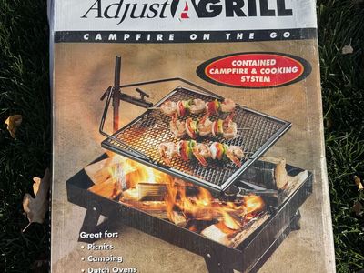 NEW Adjust-A-Grill Campfire Cooking System – Never Used