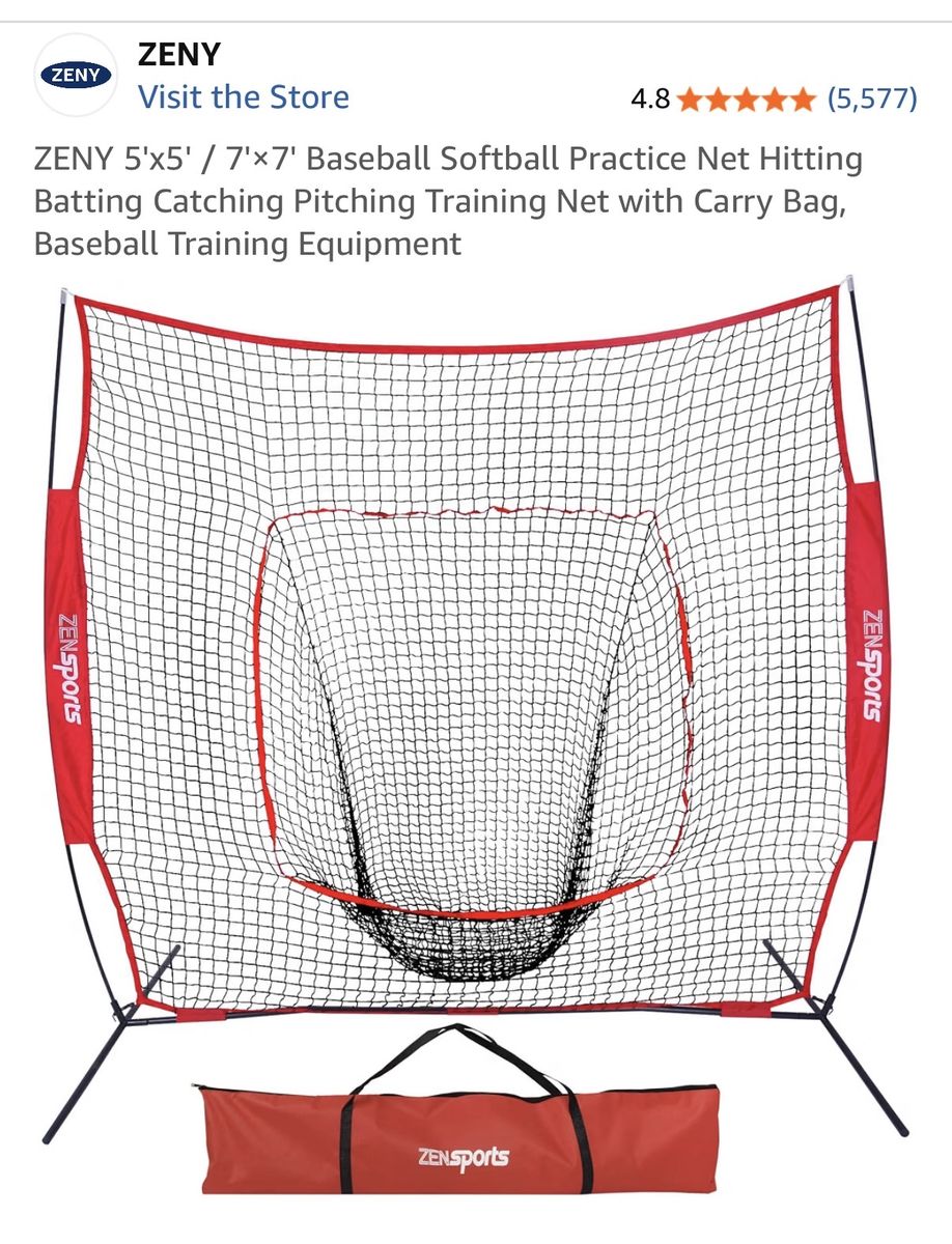 ZENY Baseball Softball Practice Hitting Batting Catching Pitching Net