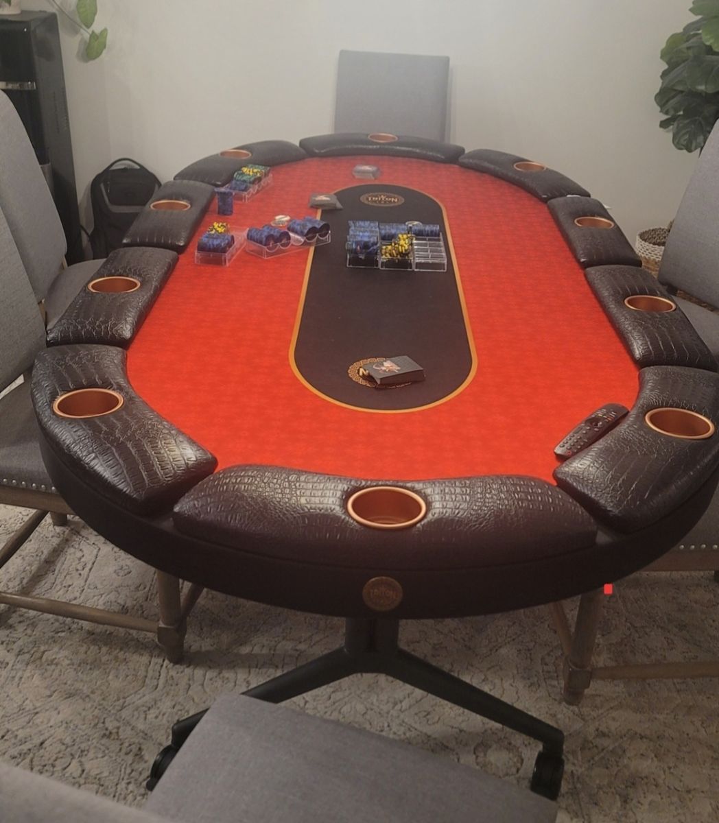 Triton 90" Premium 10 player poker table.
