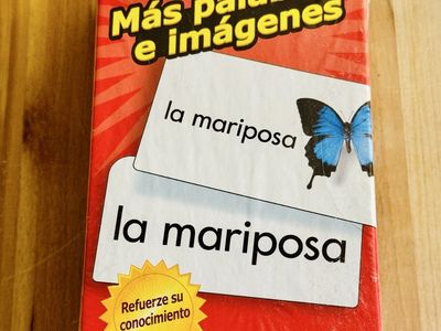 TREND Mas palabras e imagenes Spanish Learning Flash Cards 96 Cards $10