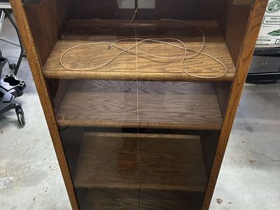 Record player cabinet and speaker