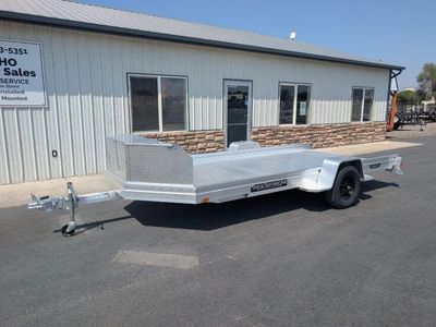 2027 Aluma UTR14S-R 78'x14' Utility Trailer w/ Front Box 3K Aluminum
