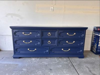 Navy blue dresser