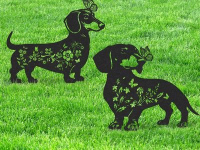 Dachshund Garden Stakes