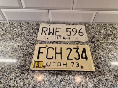 Utah Plates - 2