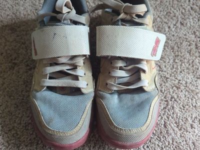 Teva Women's Mountain Biking Shoes - Beige & Grey Lace Up with Hook & Loop Strap size EU 37.5