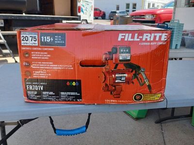 Fill-Rite FR701V Heavy-Duty Fuel Transfer Pump 115V 20 GPM with Meter Hose and Nozzle