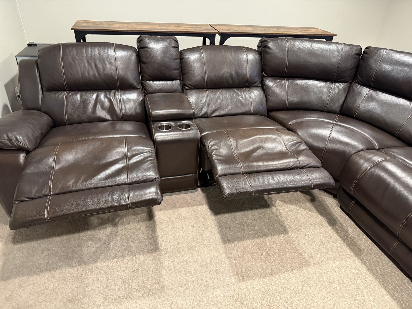 Large 3 Power Recliner Sectional