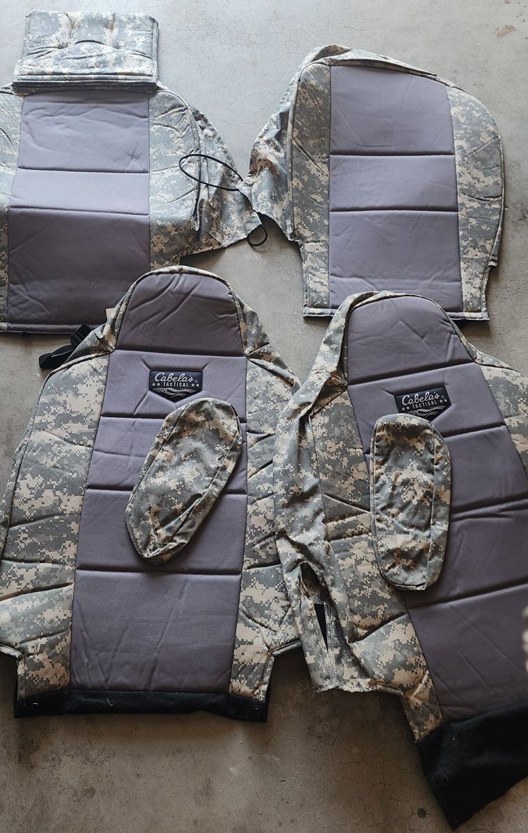 Cabela's Tactical Camo Seat Covers - Full Set, Digital Camouflage Pattern