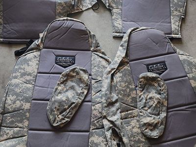Cabela's Tactical Camo Seat Covers - Full Set, Digital Camouflage Pattern