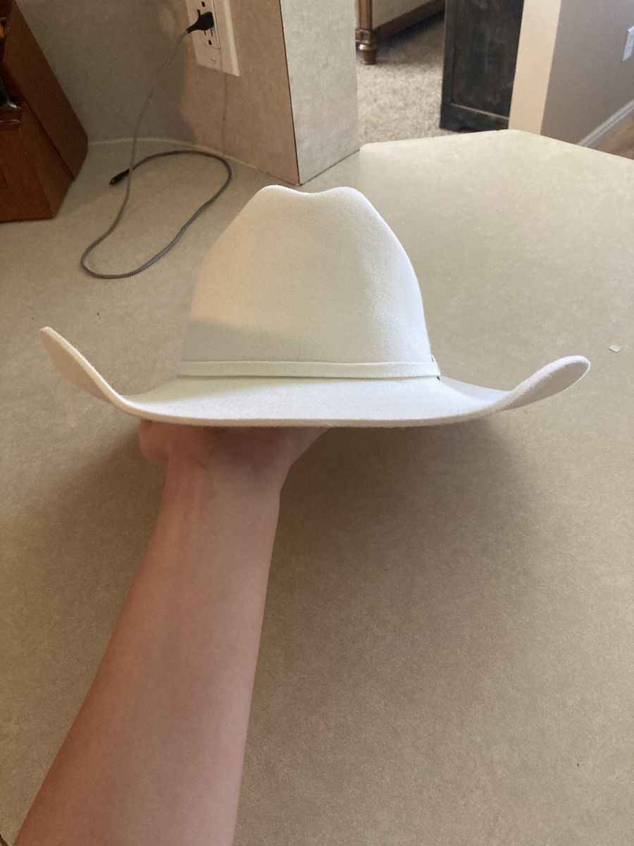 Resistol white pageant hat 
