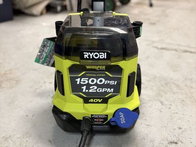 Ryobi 40V Whisper Series 1500 PSI 1.2 GPM Cordless Pressure Washer