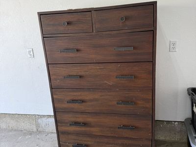 Mid-Century Modern Tall Dresser / Highboy – 42”W x 22”D x 53”H